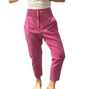 Jill Stuart EndyRobe Pink Lace Up Taper Pants Size 27